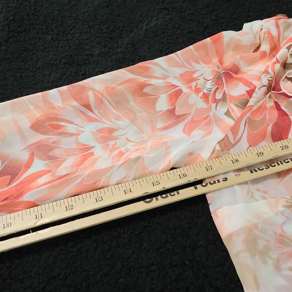 East 5th Womens Button Up Blouse Multicolor Size M Polyester Chiffon Collar - Picture 8 of 12